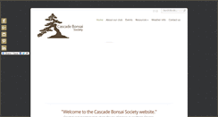 Desktop Screenshot of cascadebonsai.org