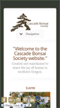 Mobile Screenshot of cascadebonsai.org