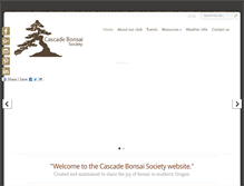 Tablet Screenshot of cascadebonsai.org